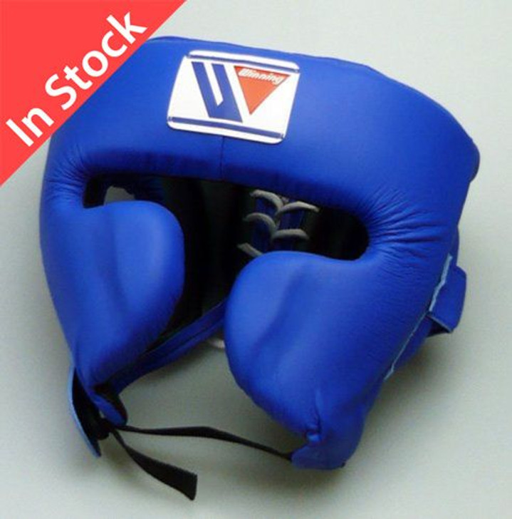 Winning Boxing Headgear FG-2900 Size L Face Guard Type Blue (Made in Japan)