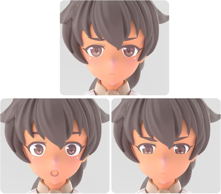 Bandai 30MS Option Face Parts Vol.6 All 3 Types Facial Expression Set (Color C) Plastic Model