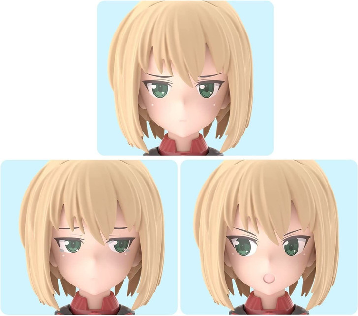 Bandai 30MS Option Face Parts Vol.5 All 3 Types Facial Expression Set (Color B) Plastic Model