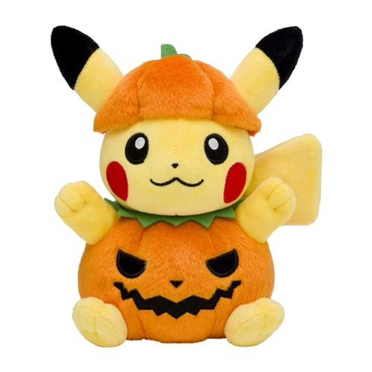 Pokemon Center Original Plush Doll Stuffed Halloween Pumpkin Pikachu