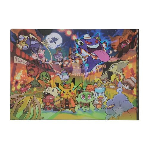 Pokemon Center Original A4 Gimmick Clear File Paldea Spooky Halloween