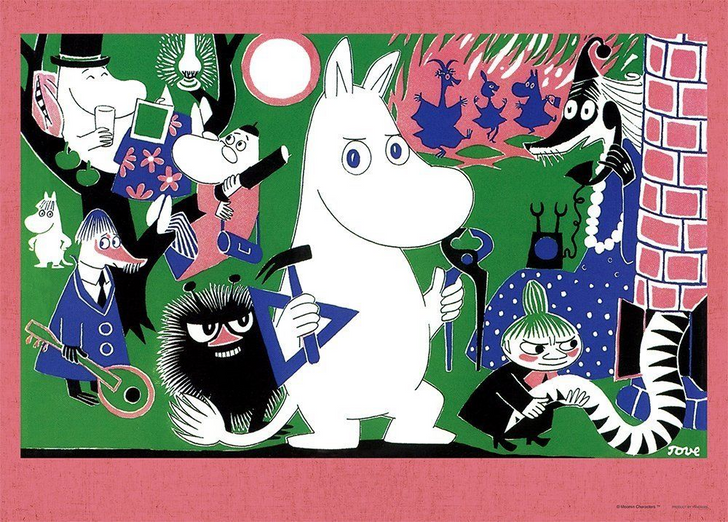 Yanoman Jigsaw Puzzle 05-992 Moomin Moomin & Friends (500 Pieces) (4979817059920)