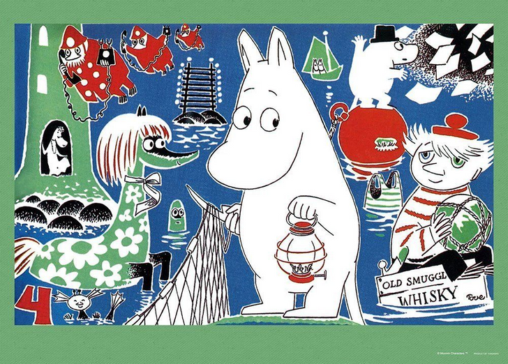 Yanoman Jigsaw Puzzle 05-995 Moomin Love and Adventure (500 Pieces)