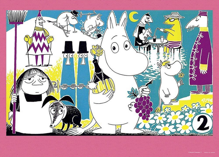 Yanoman Jigsaw Puzzle 05-996 Moomin Hectic Days (500 Pieces) (4979817059968)