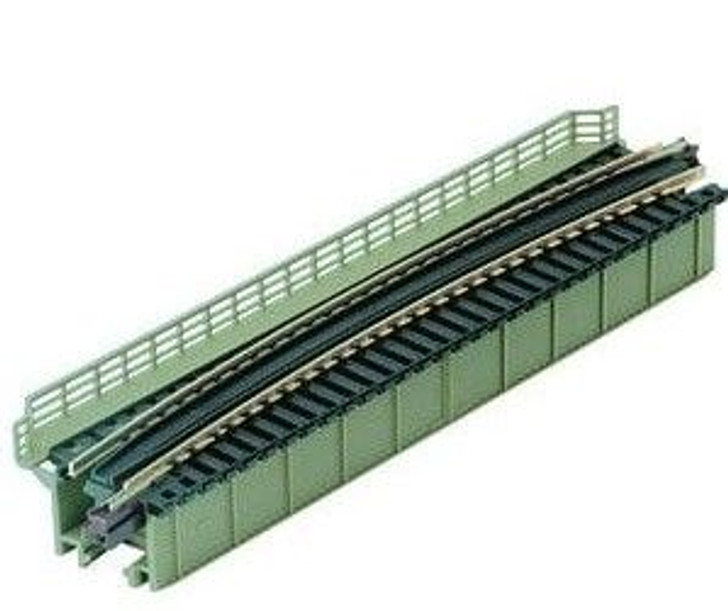 Kato 20-468 R448mm-15 Single Deck Girder Curved Bridge R448-15 (Light Green) (N scale)