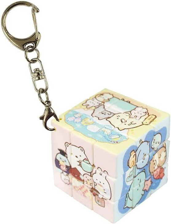 T's Factory Sumikko Gurashi Puzzle Cube Key Chain - Assemble