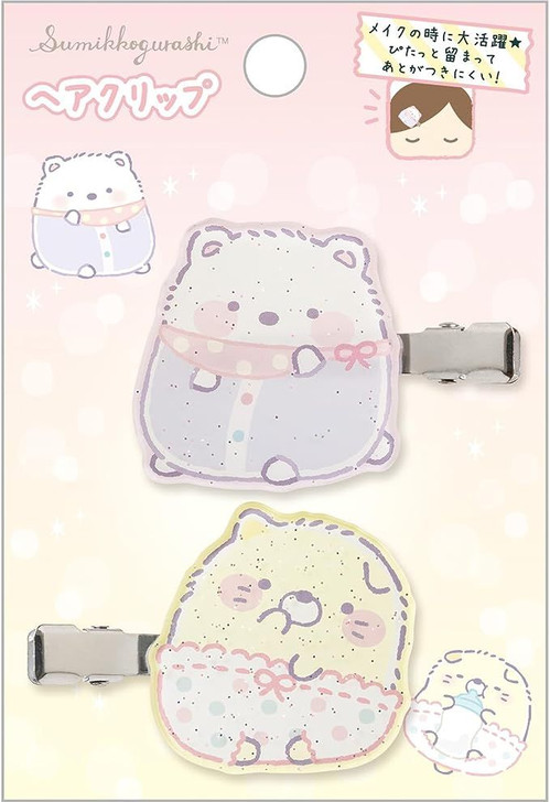 San-x Sumikko Gurashi Cute Hair Clip Shirokuma & Neko Sumikko Baby