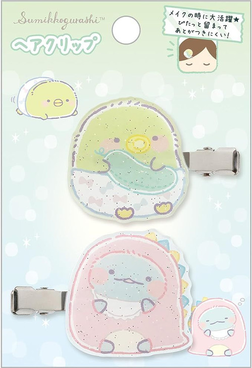 San-x Sumikko Gurashi Cute Hair Clip Pengin? & Tokage Sumikko Baby