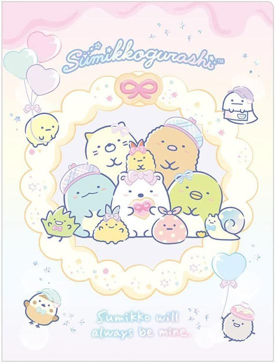 San-x Sumikko Gurashi 10 Pockets Clear File Pastel Sweets