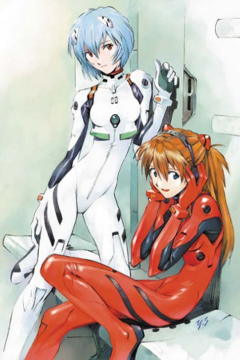 Yanoman Jigsaw Puzzle 10-1005 Evangelion Rei & Asuka Plug Suits (1000 Pieces) (4979817130056)