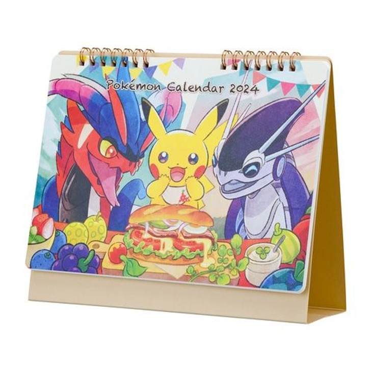 Pokemon Center Original Desk Calendar 2024 Paldea Region