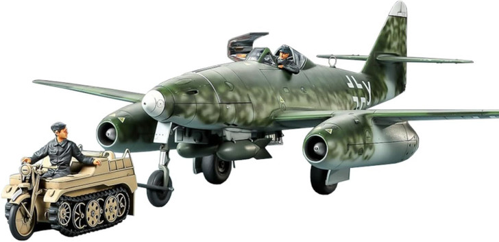 Tamiya 1/48 Messerschmitt Me262 A-2a w/Kettenkraftrad Plastic Model