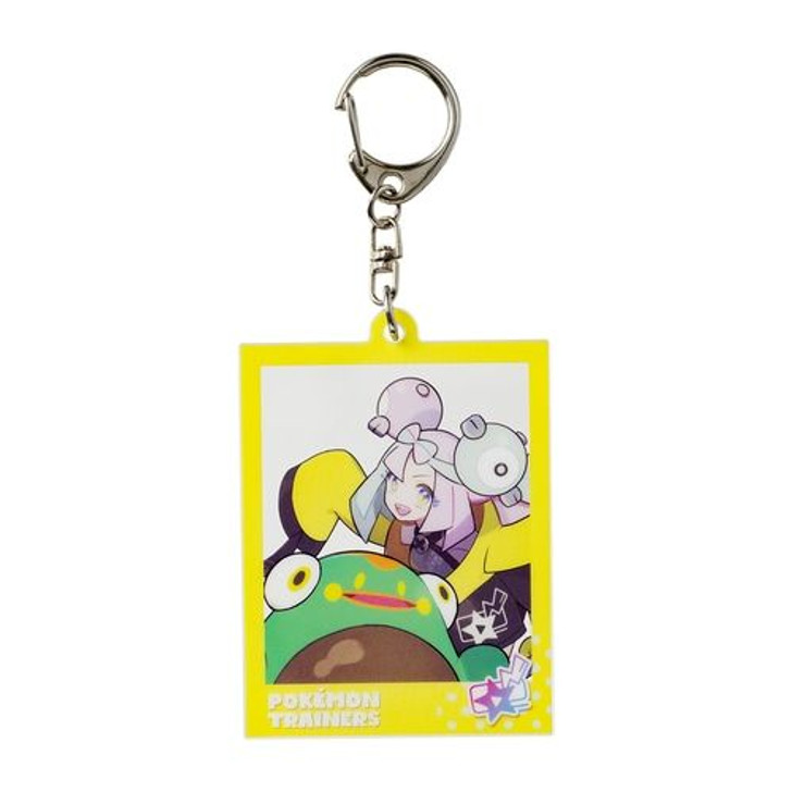 Pokemon Center Original Photo Frame Style Acrylic Keychain Iono & Bellibolt (Pokemon Trainers)