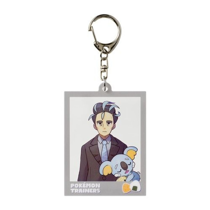 Pokemon Center Original Photo Frame Style Acrylic Keychain Larry & Komala (Pokemon Trainers)