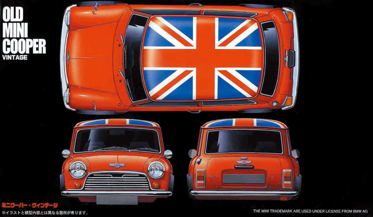 Fujimi RS-37 Old Mini Cooper Vintage 1/24 Scale Kit (4968728122205)