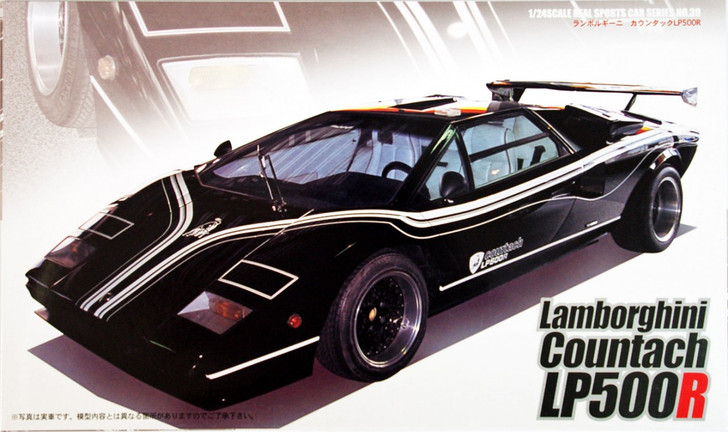 Fujimi Real Sports Car 1/24 Lamborghini Countach LP500R Plastic Model