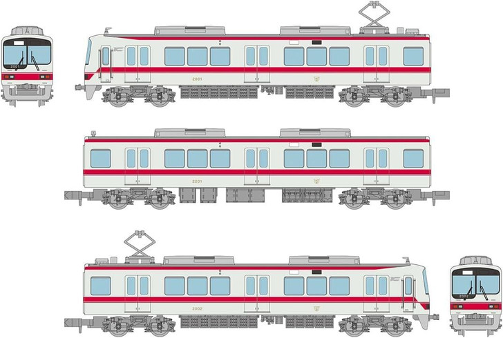 Tomytec Kobe Electric Railway Series 2000 (2001 Configuration) 3 Cars Set A (N scale)