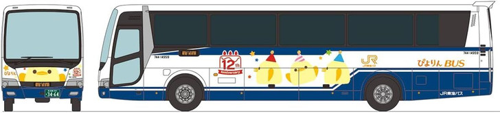 Tomytec Bus Collection JR Tokai Bus Piyorin Wrapping Bus (N scale)