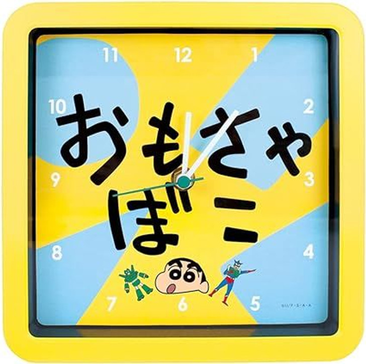 T's Factory Crayon Shin-chan Square Wall Clock Toy Box