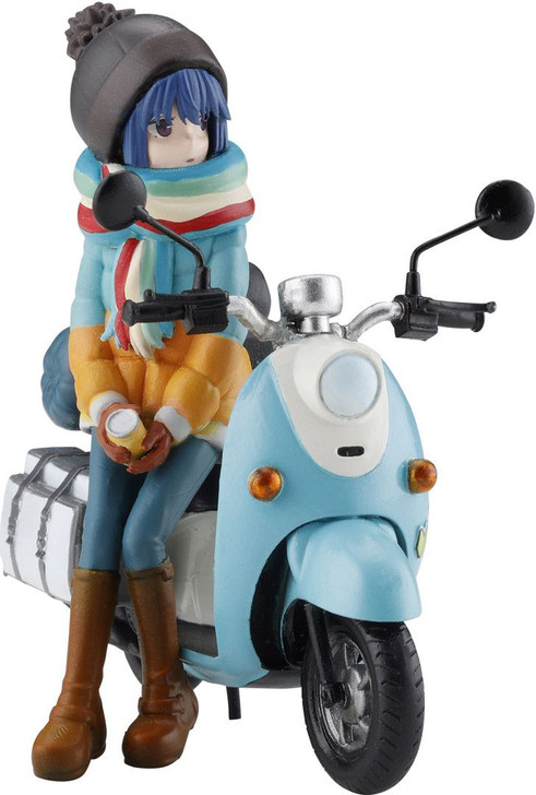 Kaiyodo ARTPLA 1/24 Shima Rin & Bike Plastic Model (Laid-Back Camp/Yuru Camp)