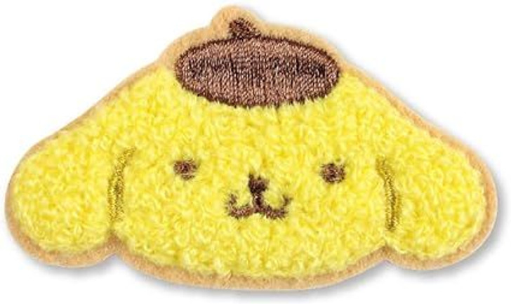 T's Factory Sanrio Mokomoko Fluffy Embroidery Sticker Pom Pom Purin