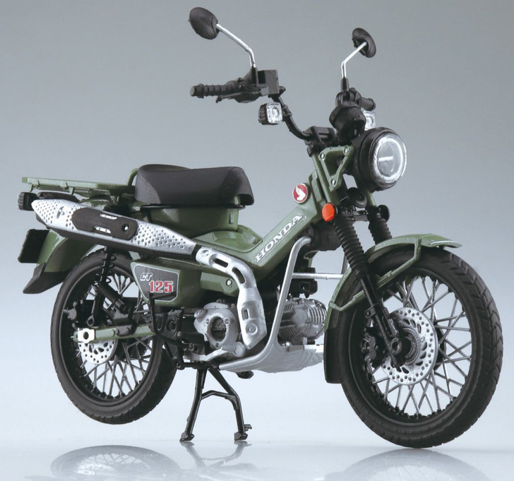 Aoshima SKYNET 1/12 Honda CT125 Hunter Cub Pearl Organic Green Finished Model