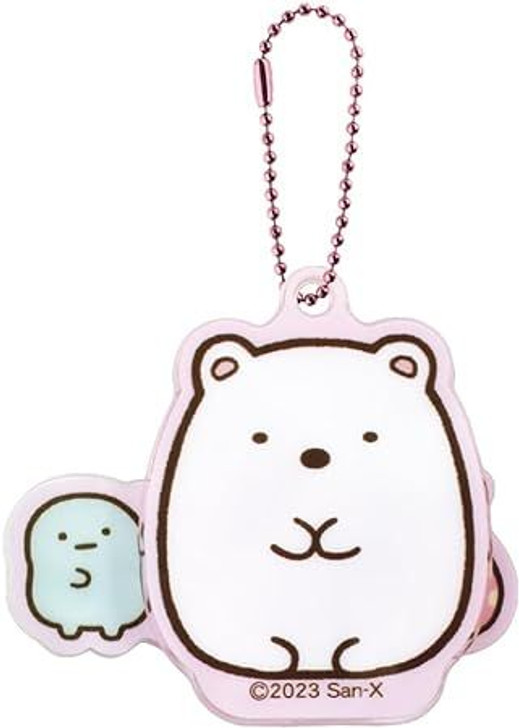 T's Factory Sumikko Gurashi Hyokkori Acrylic Key Chain Shirokuma