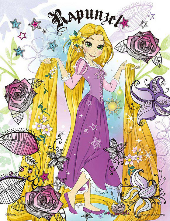 Yanoman Jigsaw Puzzle 42-22 Disney Tangled Rapunzel Flower (300 Small Pieces) (4979817420225)