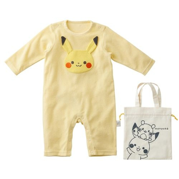 Pokemon Center Original Monpoke Pile Coveralls Gift Set Pikachu