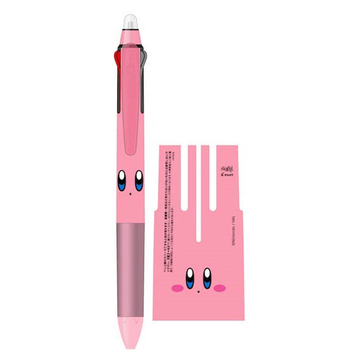 Ensky Kirby Friction Slim 3 Ballpoint Pen / Kirby Face