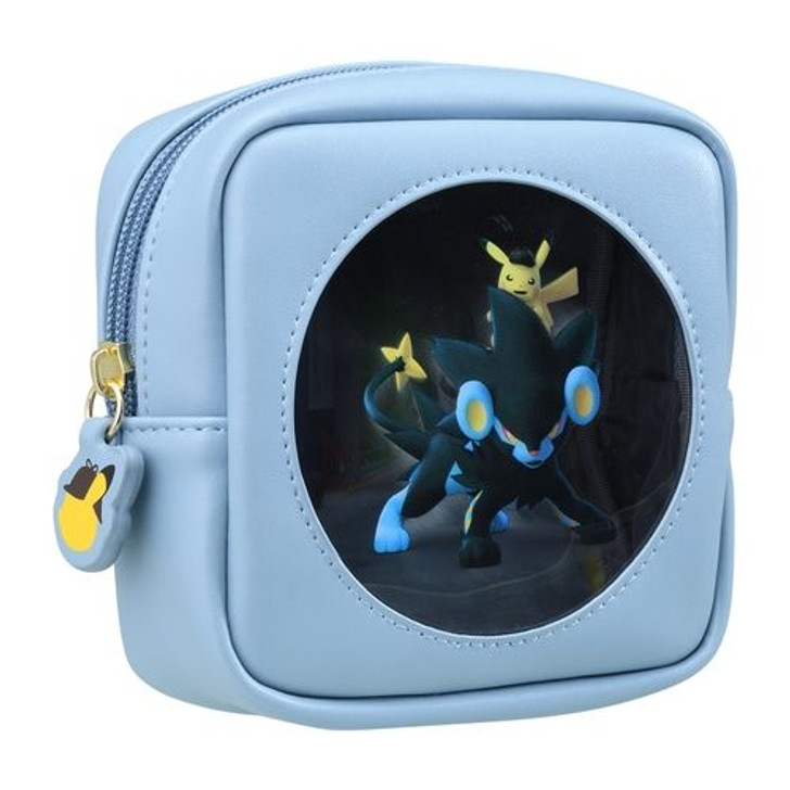 Pokemon Center Original Pouch with Window - Pikachu and Luxray (Detective Pikachu Returns!)