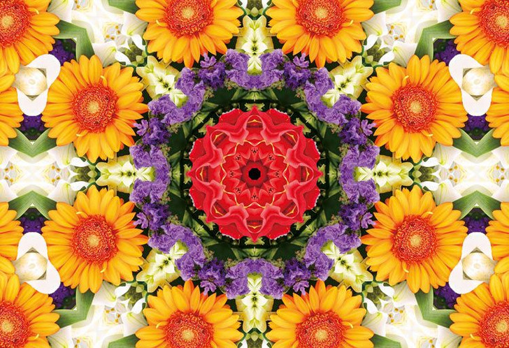 Epoch 79-329 Jigsaw Puzzle A Challenge from Flowers (1053 S-Pieces)