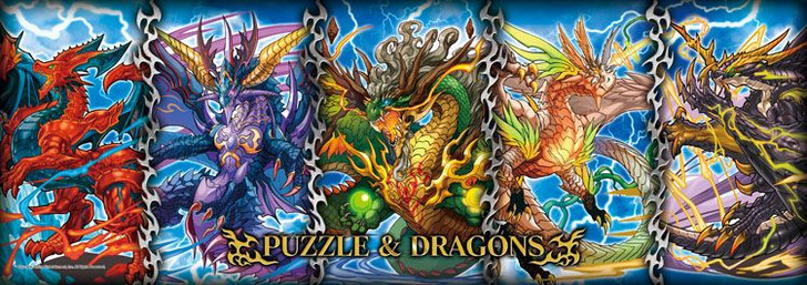 Ensky Jigsaw Puzzle Puzzle & Dragons Sky Dragon Rush!! (352 Pieces)