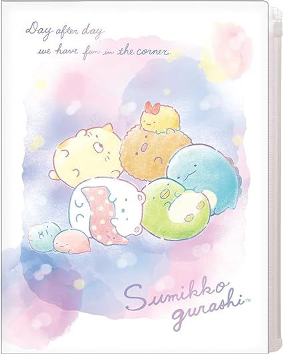 San-x Sumikko Gurashi 6 + 1 Pockets Clear File Pastel Dream