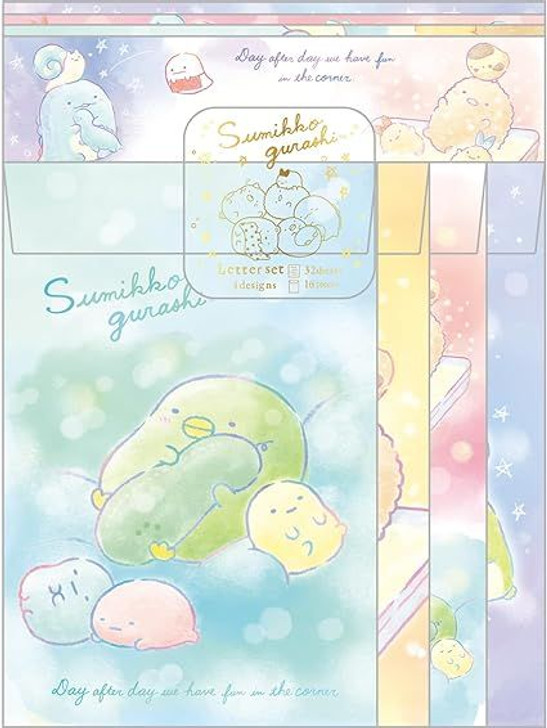 San-x Sumikko Gurashi Letter Set (Pastel Dreams)