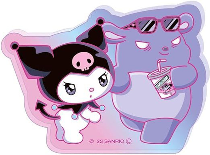T's Factory Sanrio Acrylic Sticker Kuromi and Baku