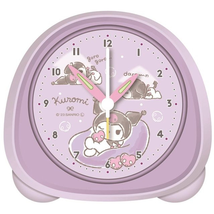 T's Factory Sanrio Alarm Clock with Light Kuromi