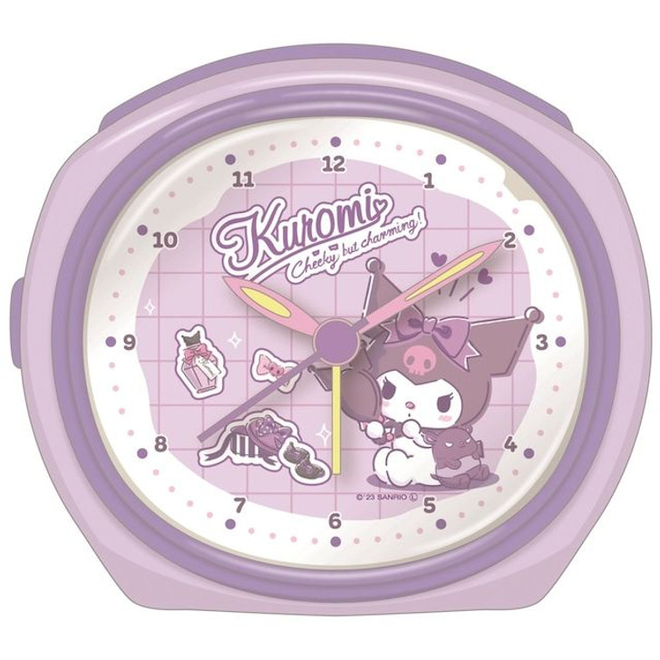 T's Factory Sanrio Continuous Sweep Alarm Clock Kuromi