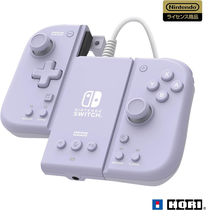 Hori Nintendo Officially Licensed Split Pad Compact Attachment Set for Nintendo Switch (Soft Purple)