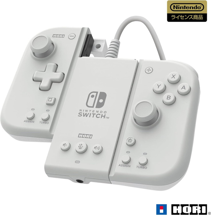 Hori Nintendo Officially Licensed Split Pad Compact Attachment Set for Nintendo Switch (Milky White)