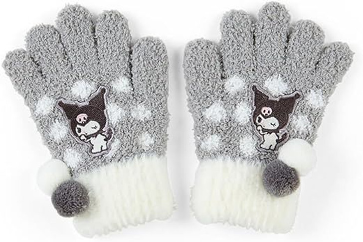 Sanrio Kids Soft Stretchy Gloves - Kuromi