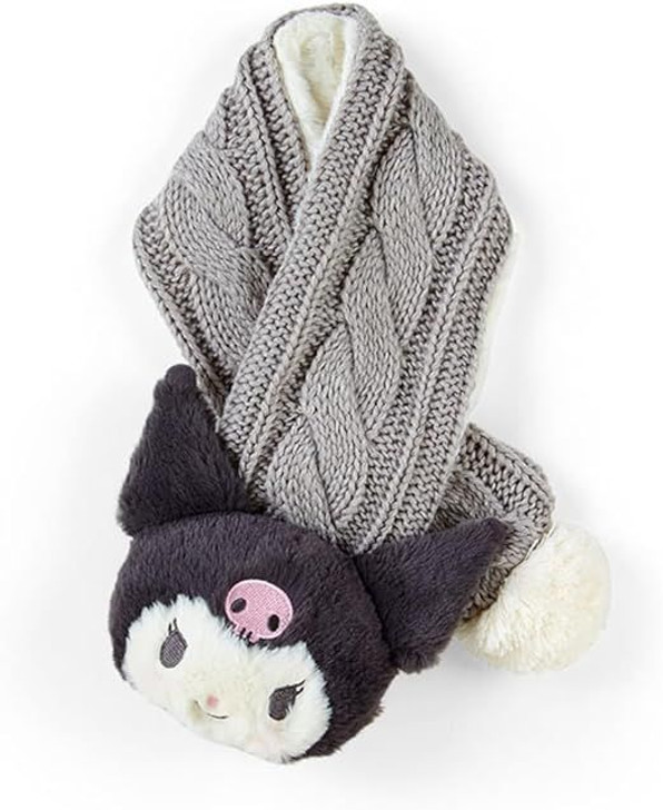 Sanrio Kids Warm Knitted Scarf - Kuromi