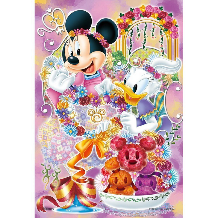 Yanoman Jigsaw Puzzle 98-643 Disney Minnie & Daisy Florist (204 Small Pieces) (4979817986431)
