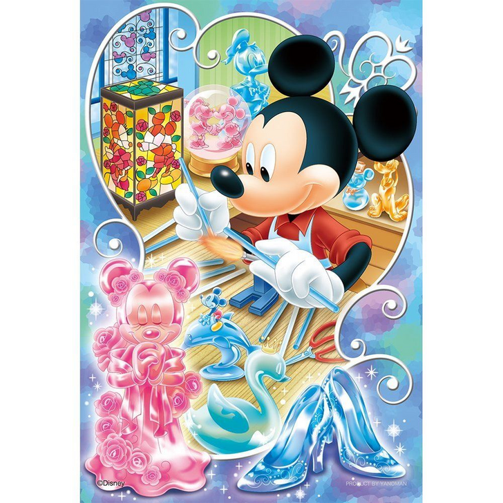 Yanoman Jigsaw Puzzle 98-644 Disney Mickey Mouse Glass Artist (204 Small Pieces) (4979817986448)