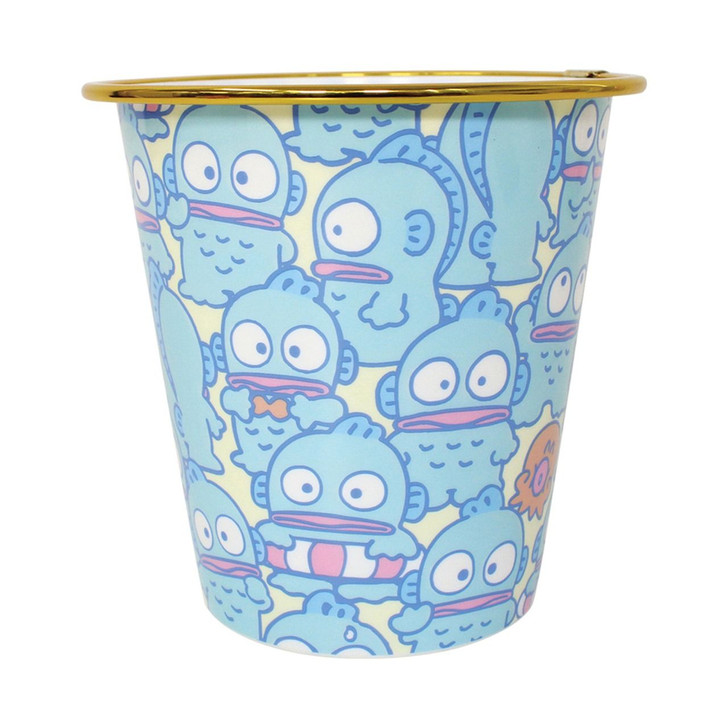 T's Factory Mini Trash Can/Desk Organizer - Sanrio Hangyodon (Gyugyu Pattern)