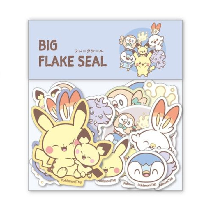 Pokemon Center Original BIG Flake Sticker B PokePeace