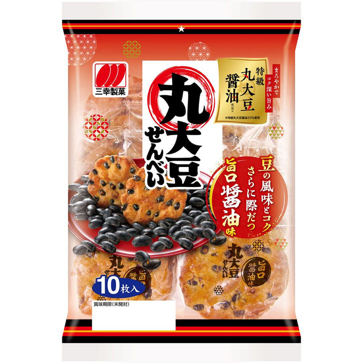 Sanko Seika Round Soybean Crackers 10 sheets