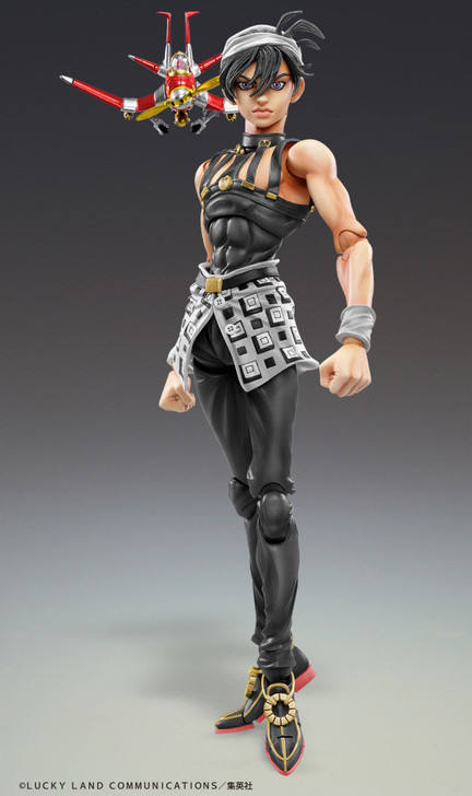 Medicos Super Action Statue Narancia Ghirga & Aerosmith Black Ver. Figure (Jojo's Bizarre Adventure: Golden Wind)