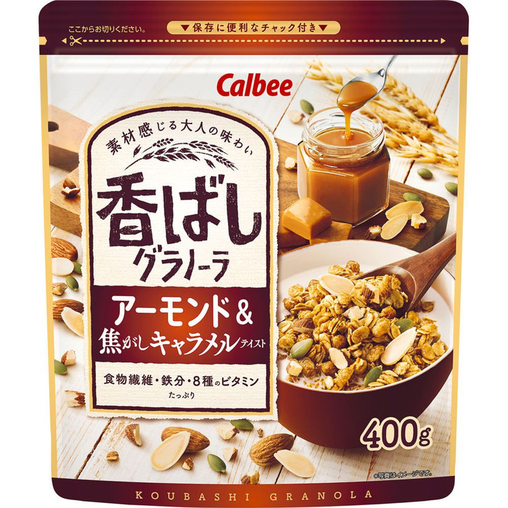 Calbee Granola Almond & Charred Caramel Taste 400g