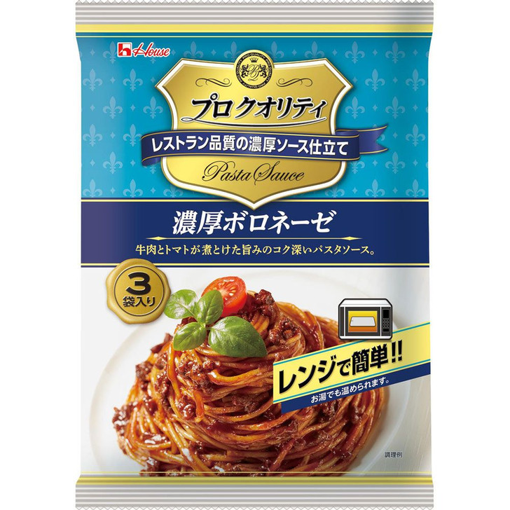 House Foods Pro Quality Pasta Sauce Thick Bolognese 130g×3